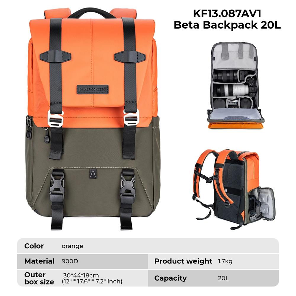 K&F CONCEPT Camera Backpack Tr - Rain Cover Backpack recension och pris