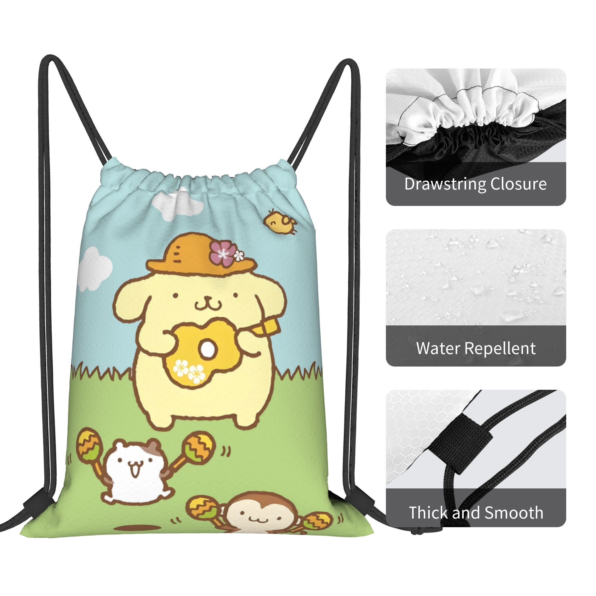 Custom P-Pompompurines Drawstr - Drawstring Gym Bag recension och pris