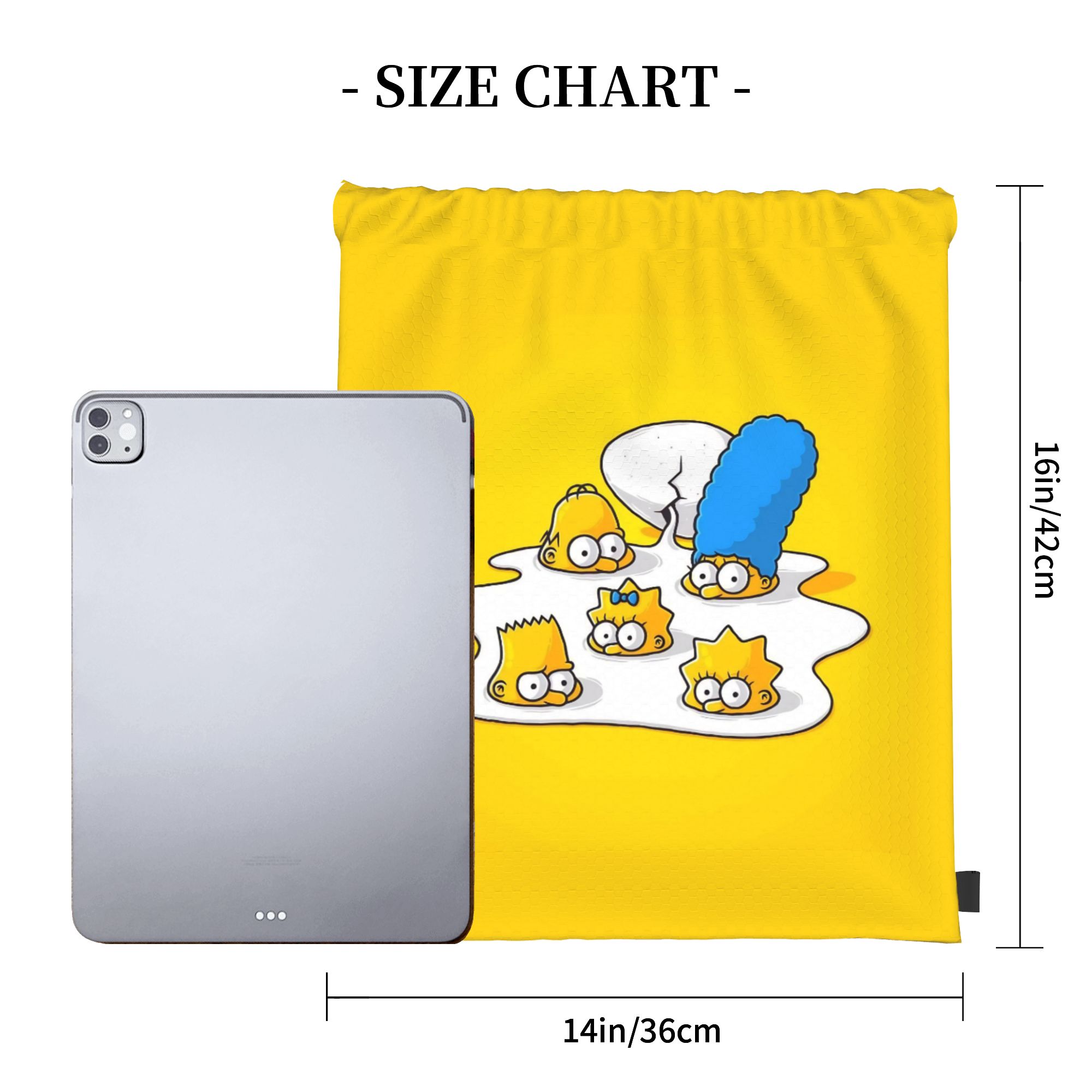 Simpsonsed Cartoon  Drawstring - Drawstring Gym Bag recension och pris