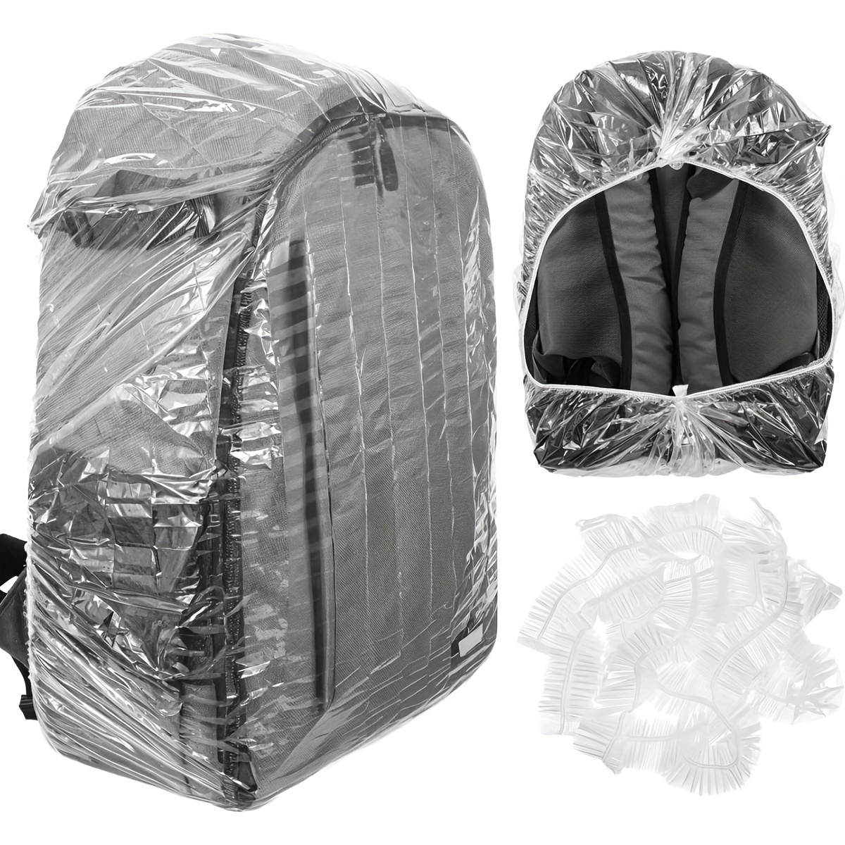 10Pcs Elastic Disposable Backp - Rain Cover Backpack recension och pris
