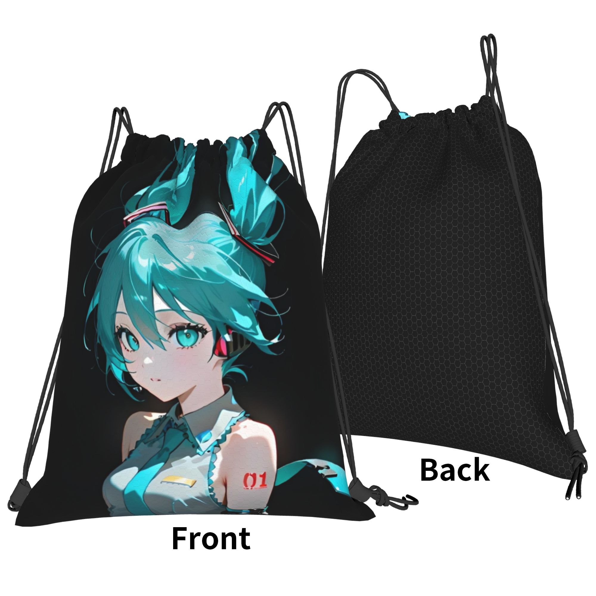 H-Hatsunes Mikus Bag Drawstrin - Drawstring Gym Bag recension och pris