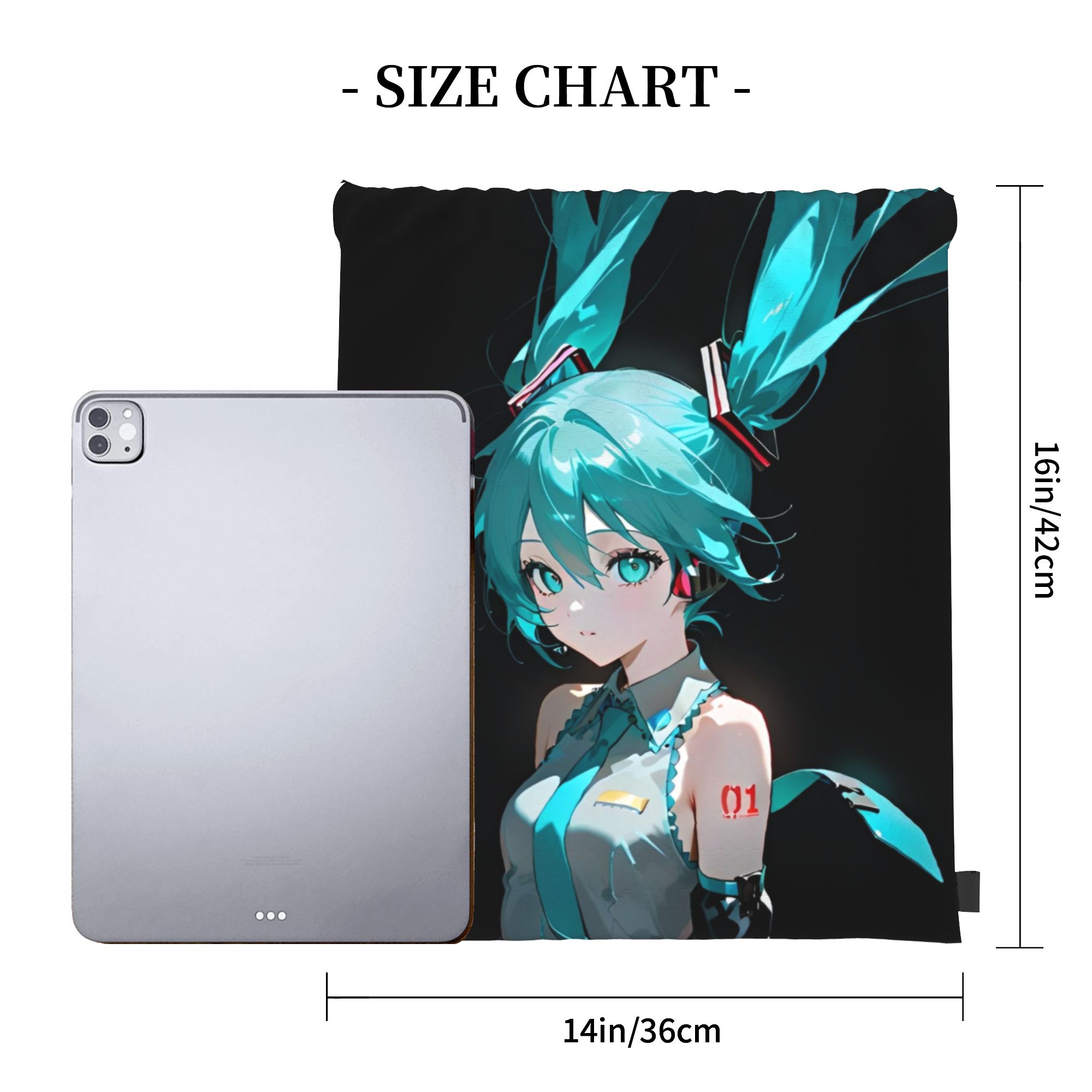 H-Hatsunes Mikus Bag Drawstrin - Drawstring Gym Bag recension och pris